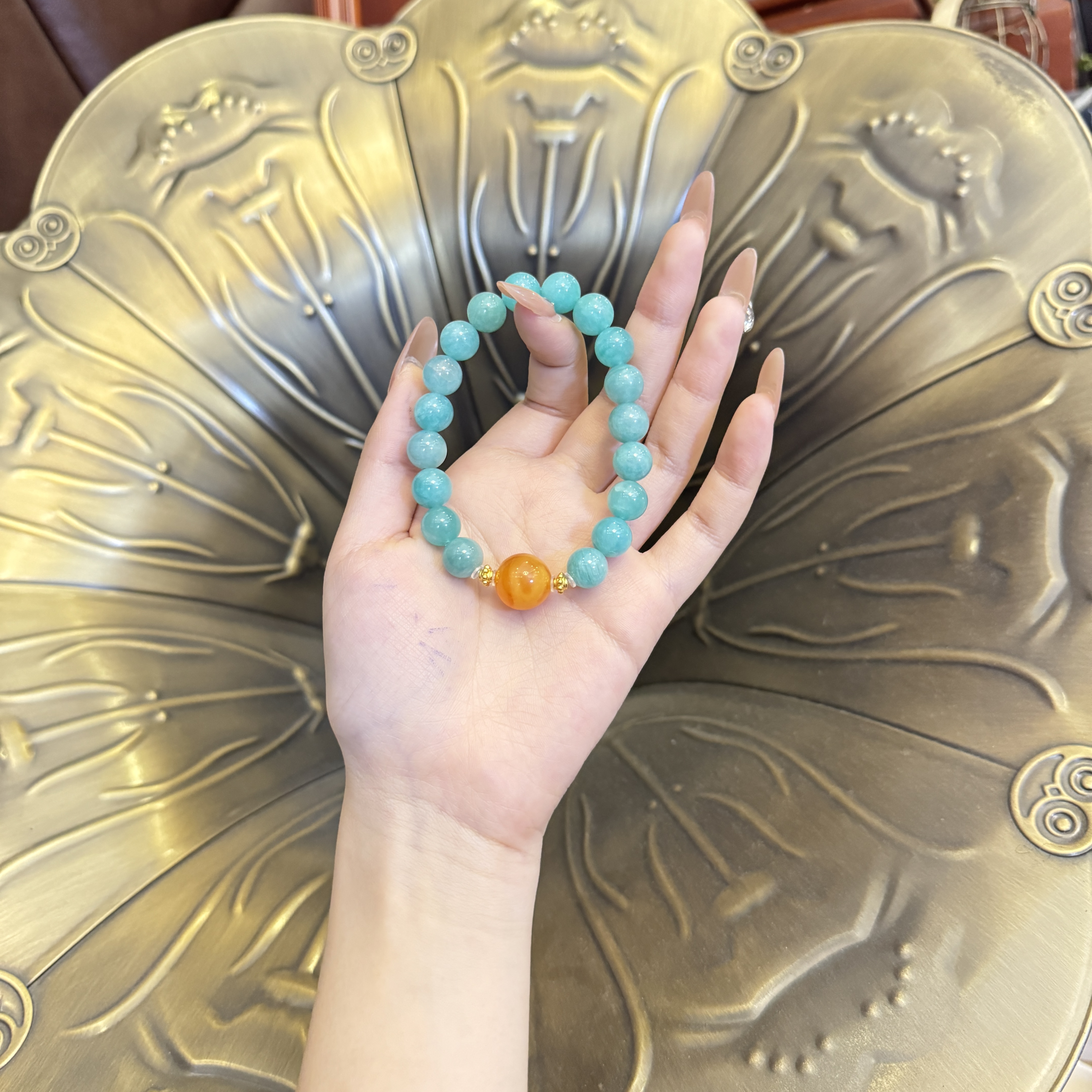 YYSZ*薄荷微光手串