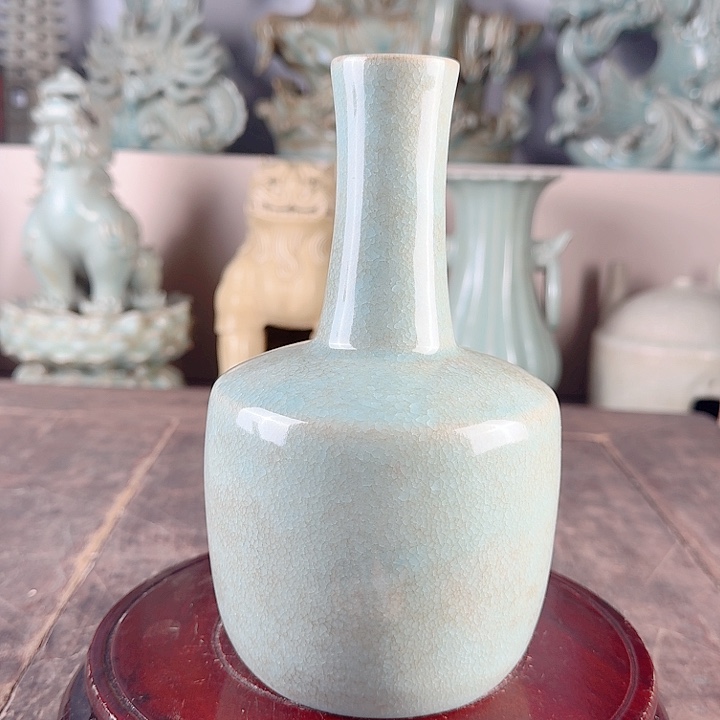 汝窑直口瓶品相完美