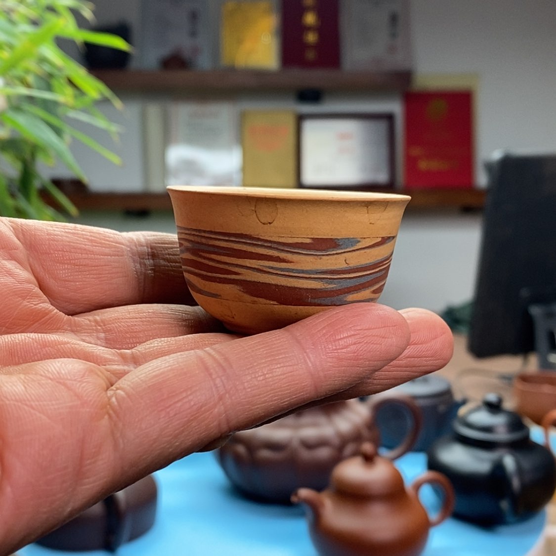 【闪购商品】茶壶段泥主人杯:30CC:半手