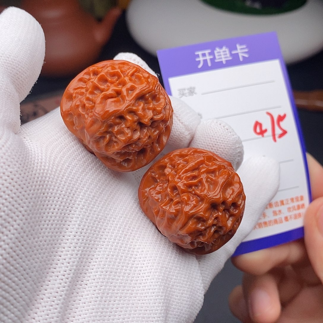 文玩核桃把件35瓷娃娃475