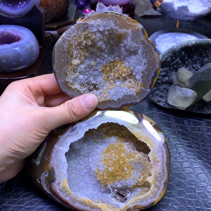 双彩软盆未镶嵌水晶