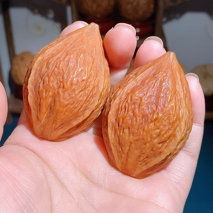 野生金蝉橄榄核手把件