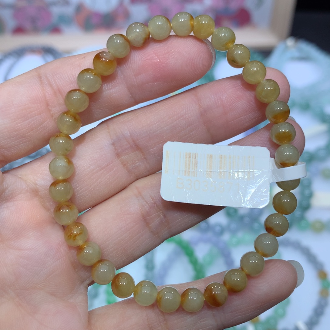 翡翠未镶嵌手链天然