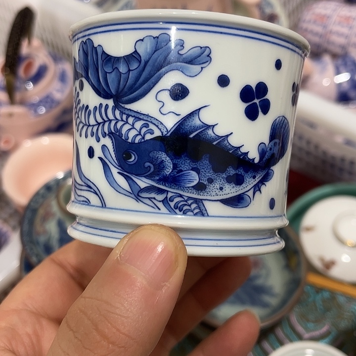 摆件陶景德镇陶瓷主人杯2344