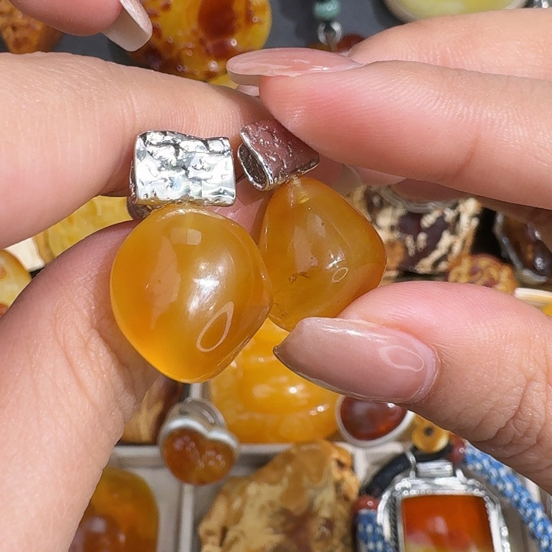 琥珀未镶嵌裸石我