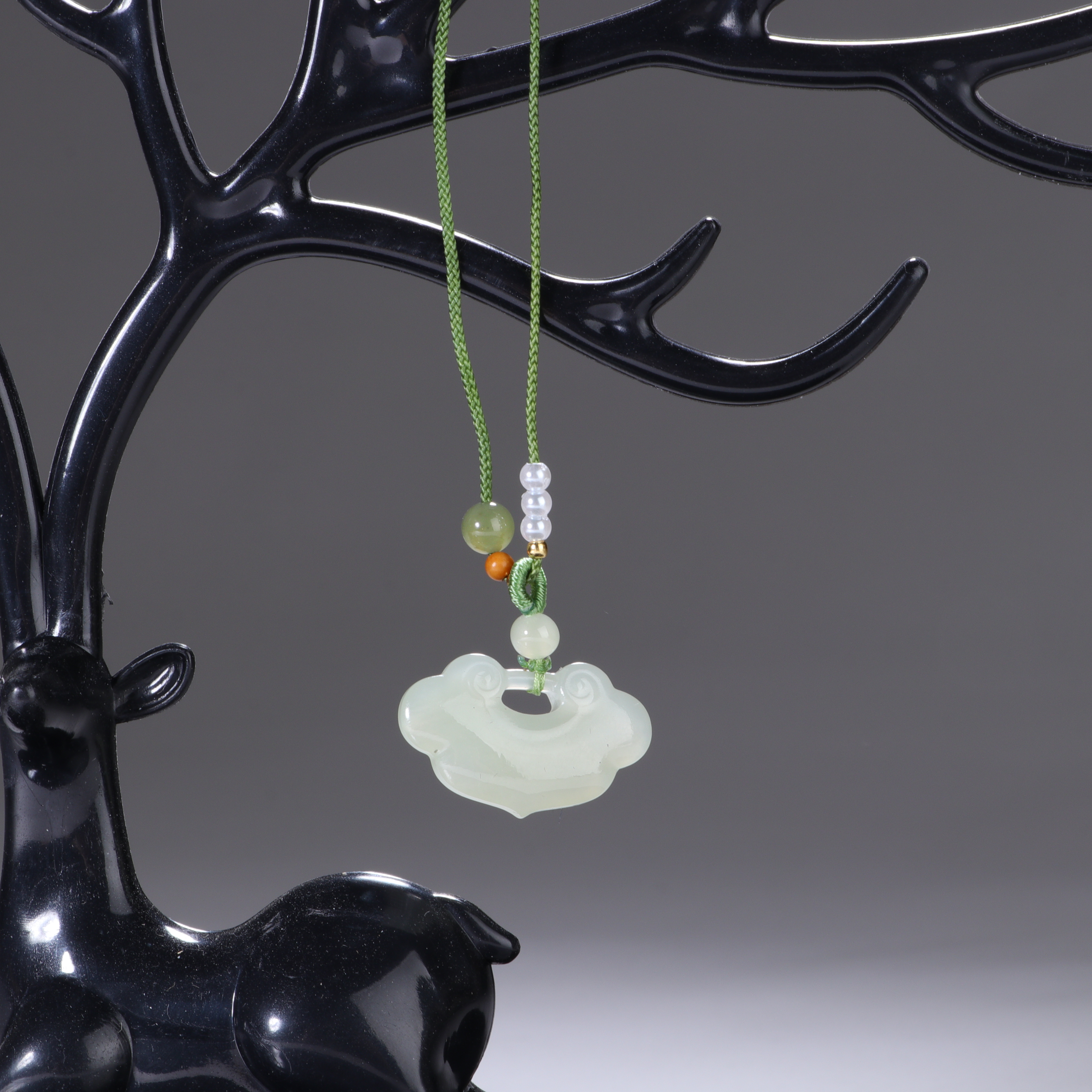 PJY-LSY-020-和田玉-祥云锁-青海-24*14*6mm-66-15