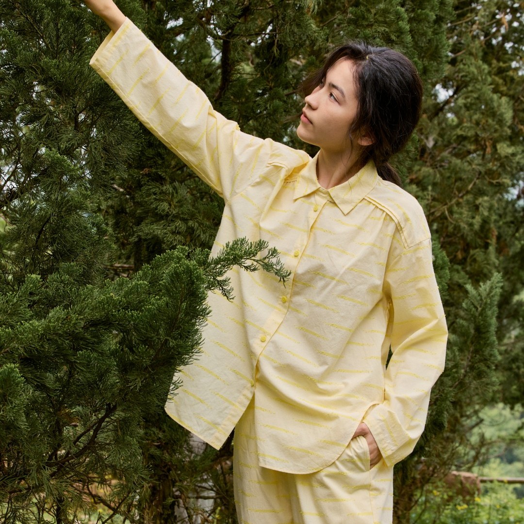 多朵可可秋冬新款翻领气质开衫长袖女士家居服套装睡衣