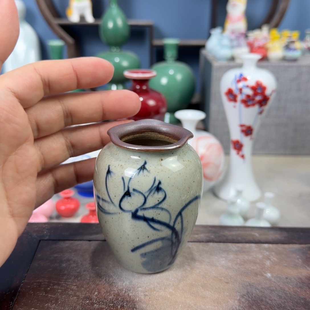 陶瓷手工小花器摆件