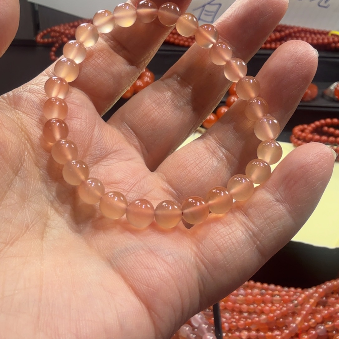 月***5南红玛瑙未镶嵌手串