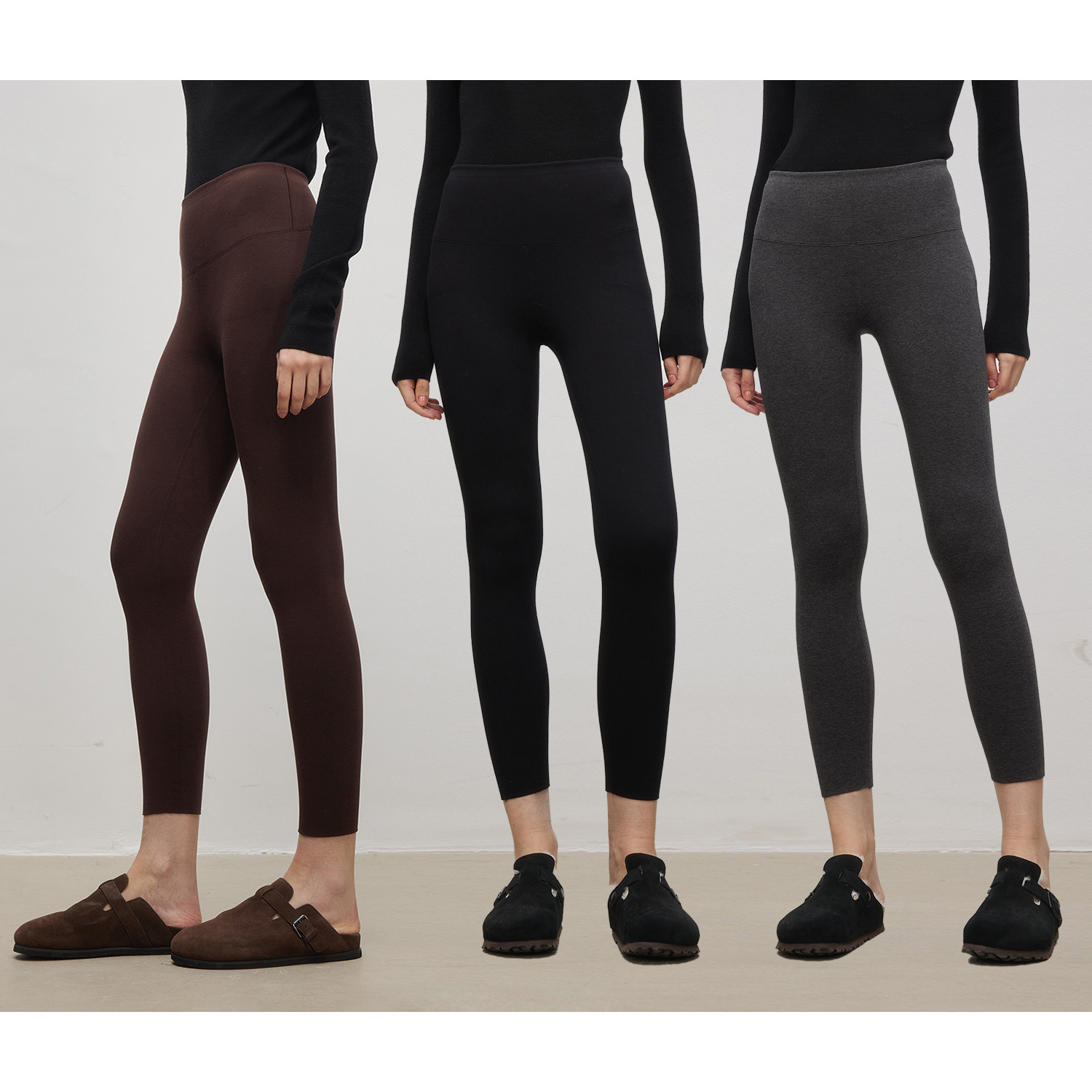 "魔力裤2.0"裸感空气高弹面料磨毛感日常修身显瘦打底裤