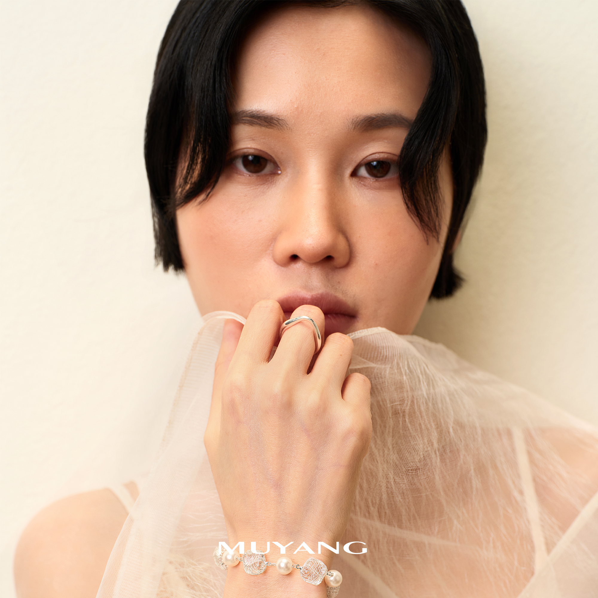 muyang/慕阳 铜合金琉璃手链 手工气质设计感时尚星络手链珠子