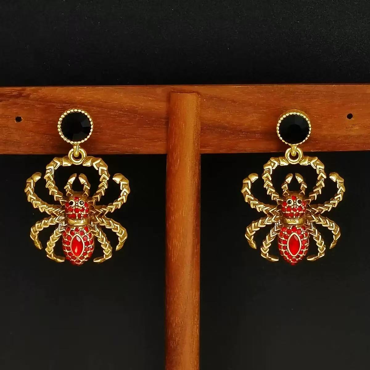 纯铜锆石耳饰 新中式国风女饰品耳钉