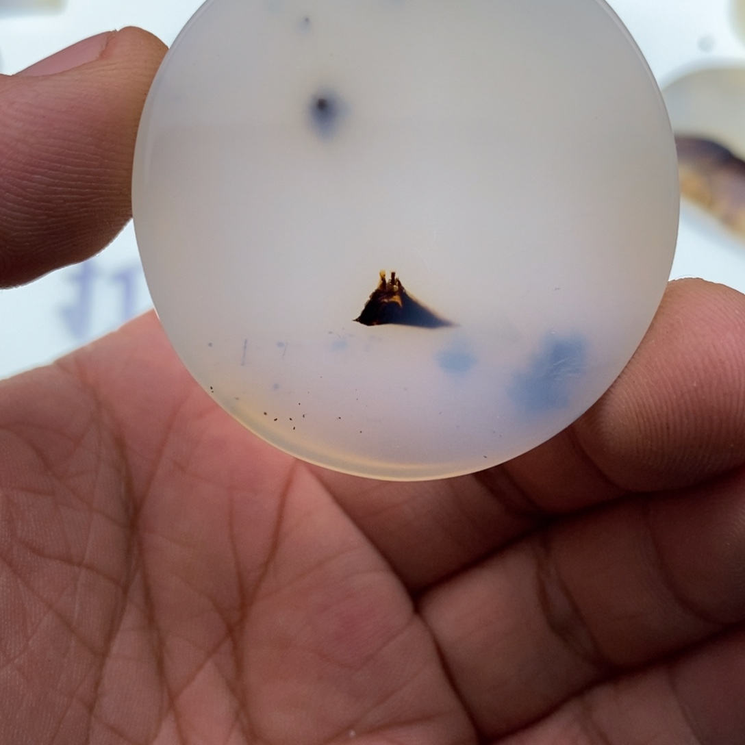 玛瑙/玉髓牌子足银镀金镶嵌