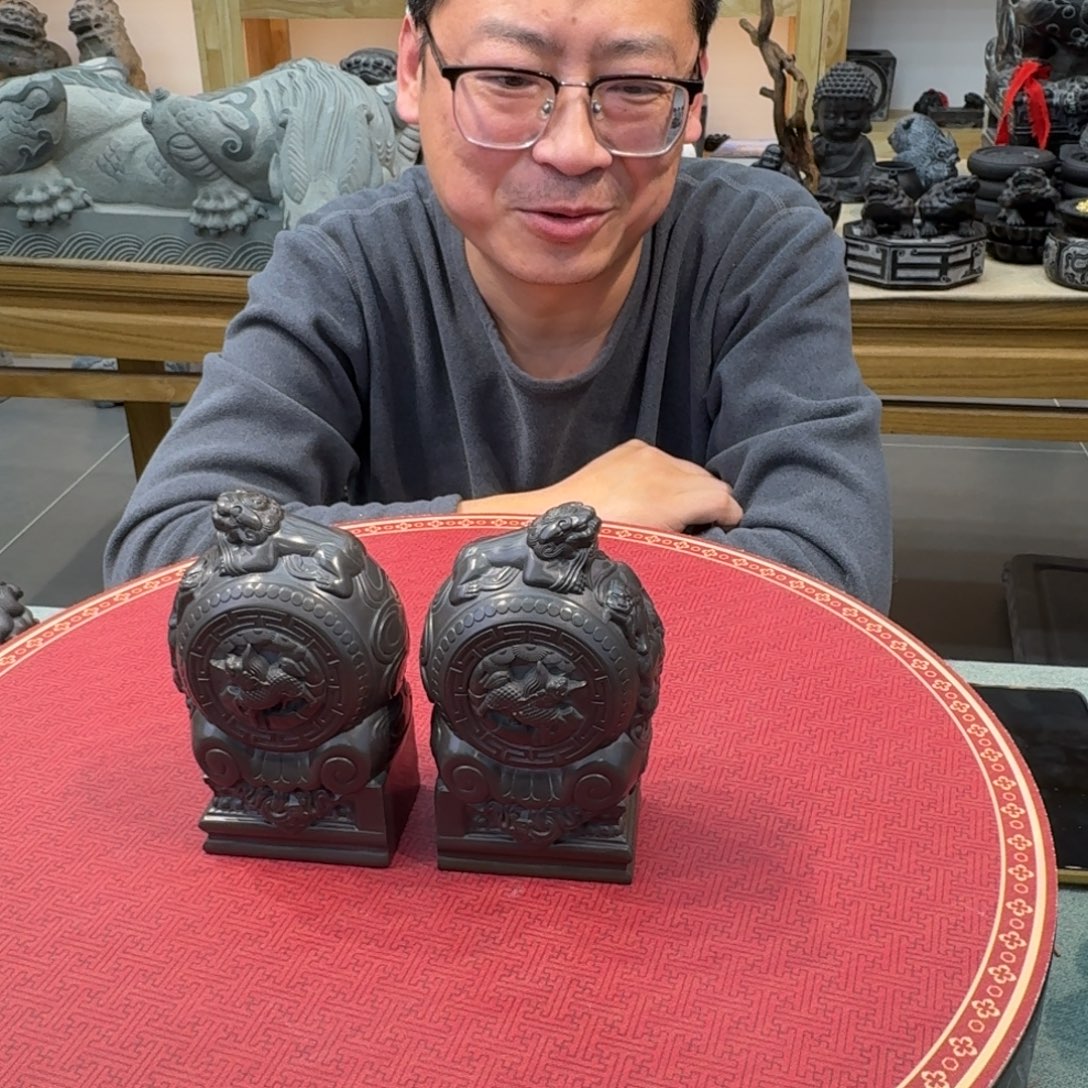 西安石晋錾石雕手工雕刻摆件
