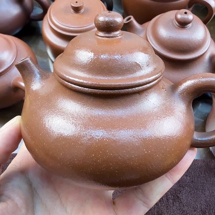 紫砂茶壶200cc红将坡容天