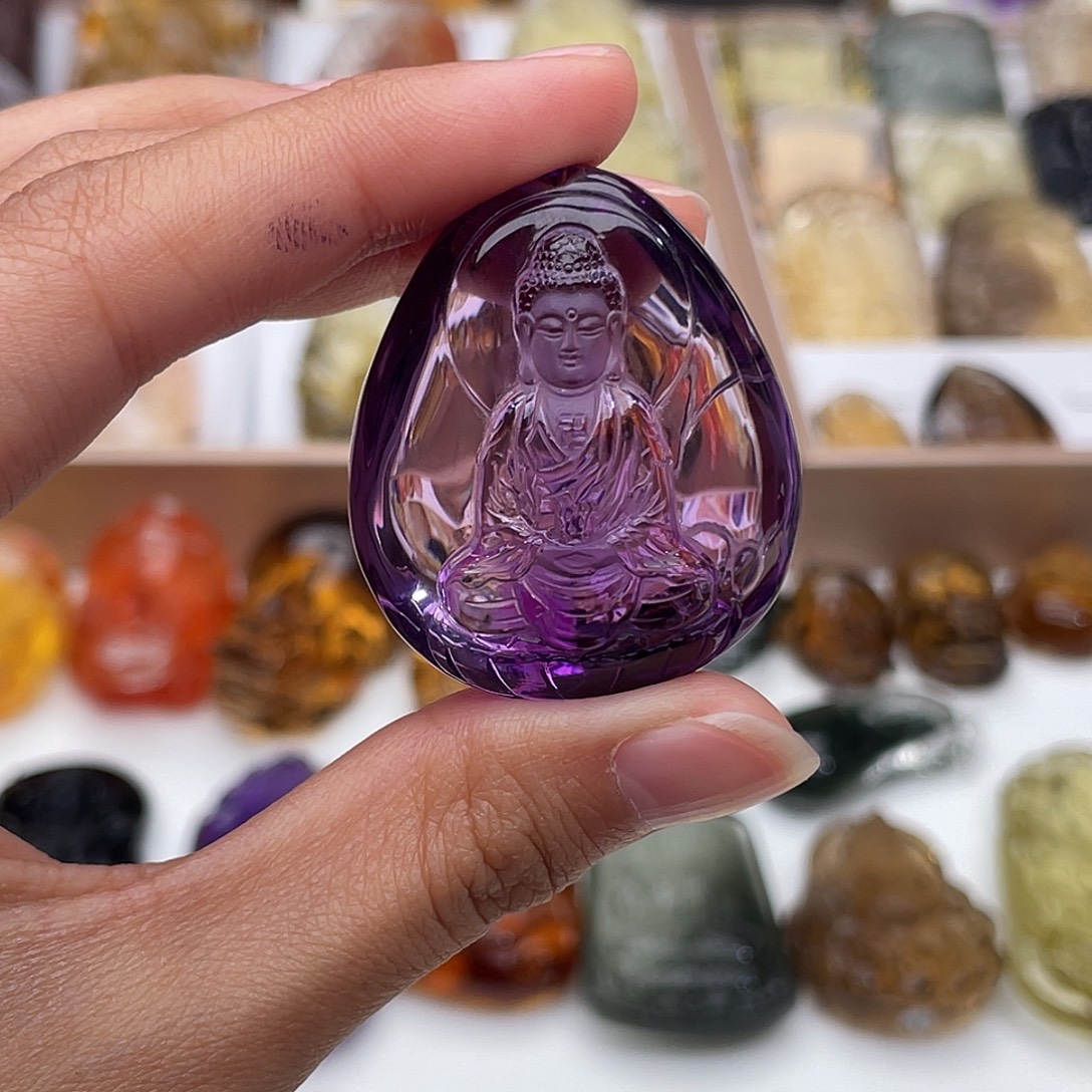 未镶嵌颈饰水晶定制吊坠