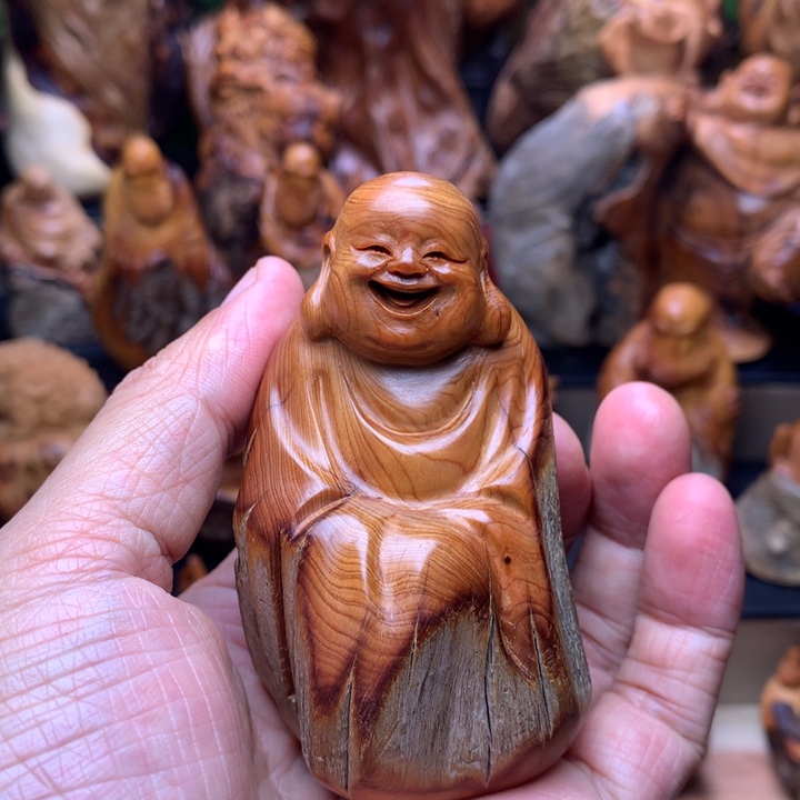 柏木（崖柏）崖柏陈化料手把件