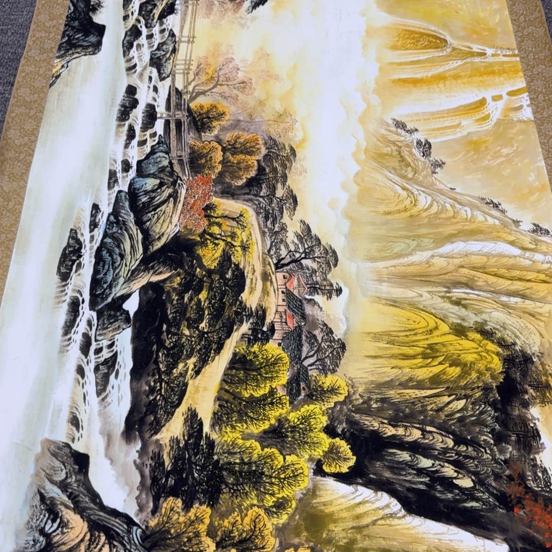 国画QC原创横山水作品！带证书！限购一单 I 