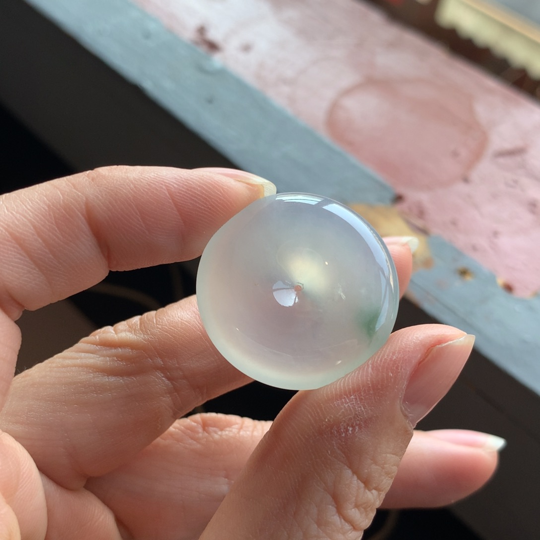 翡翠颈饰未镶嵌天然缅甸翡翠吊坠27.7-5.9