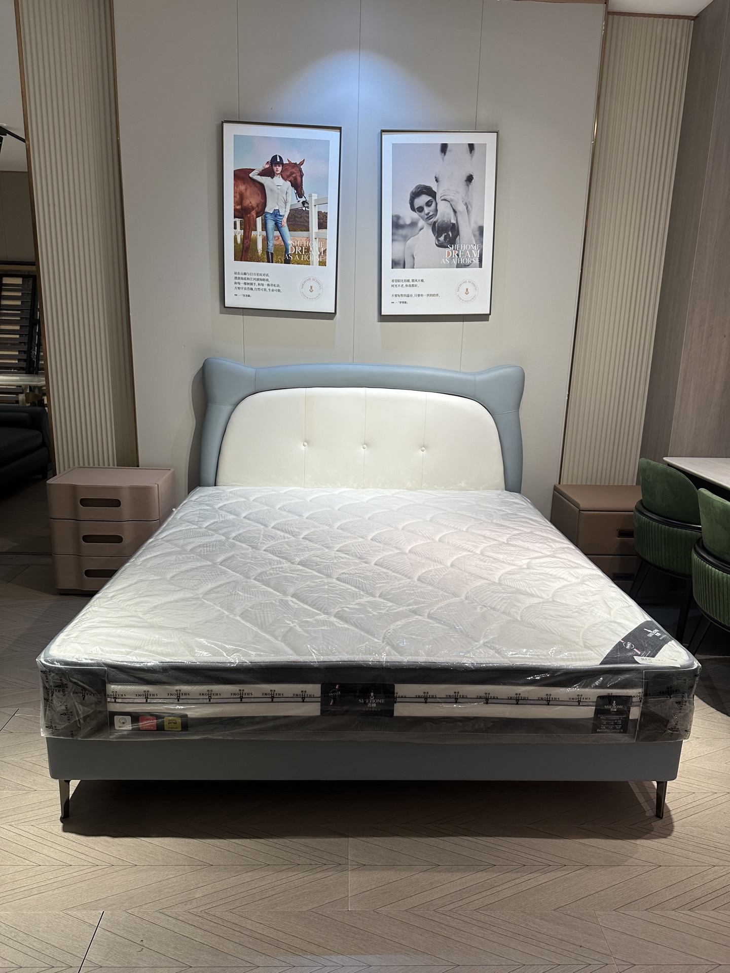 【不包邮】YFT（微瑕）接触面头层牛皮1.8米床1840*2100*1220H