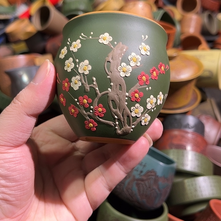 紫砂茶杯全手工紫砂主人杯