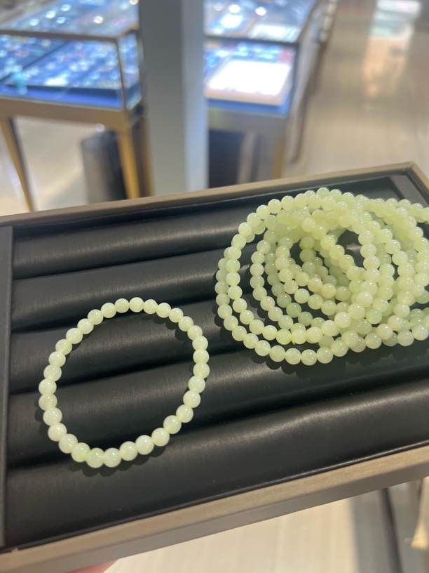 和田玉6mm晴水圆珠手串温润百搭男女通用多样性发一