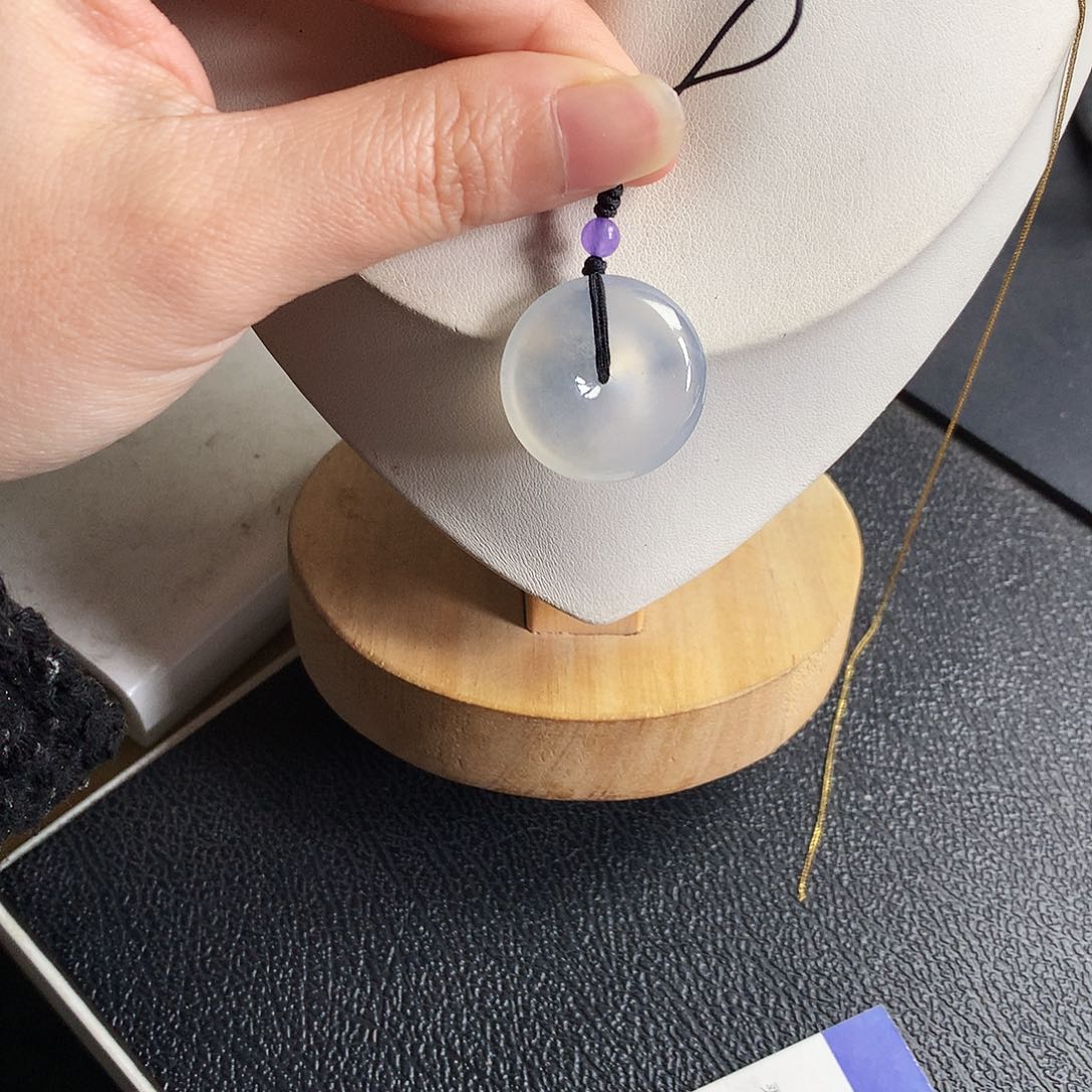 吊坠(不含链)未镶嵌翡翠平安扣