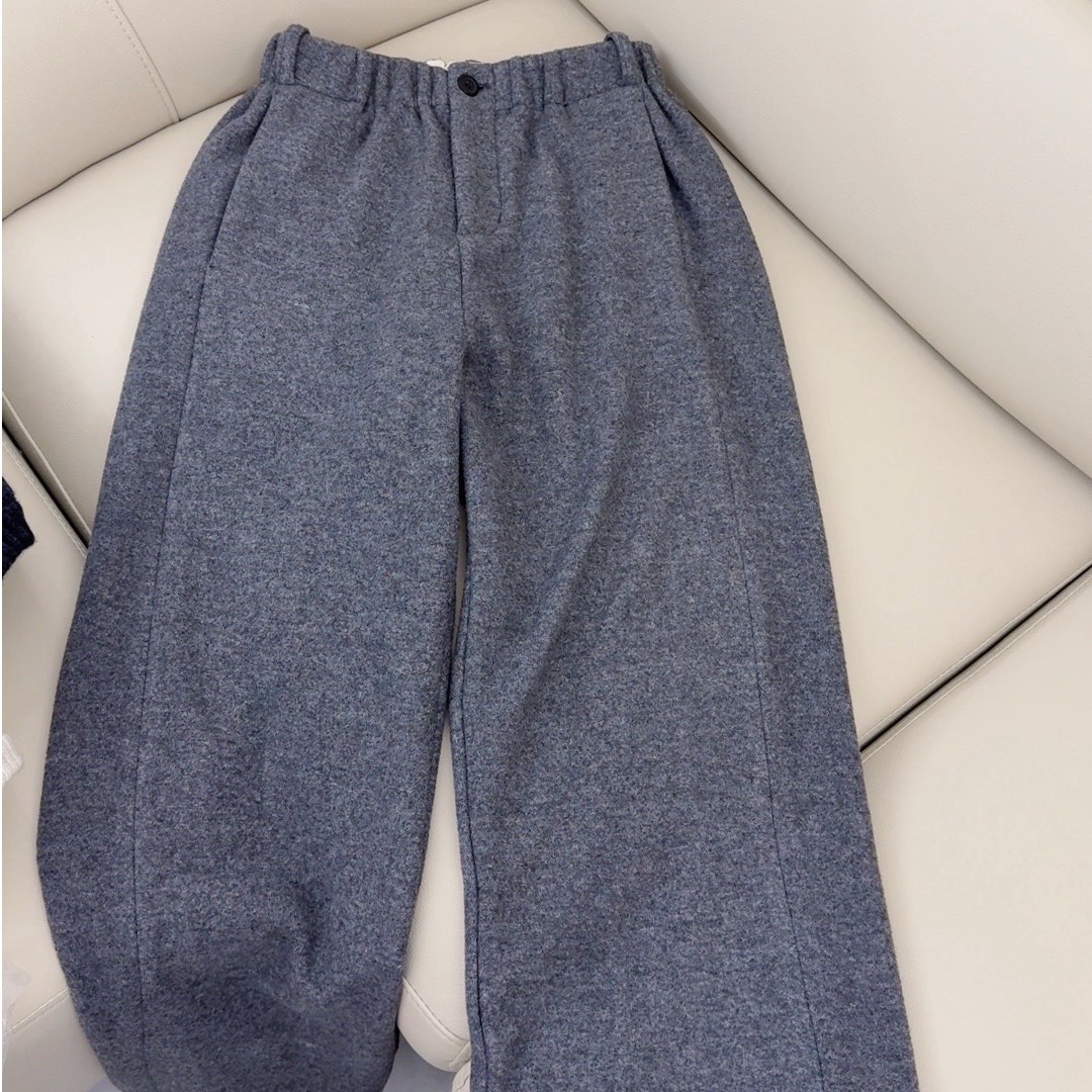 【原 歌】起球裤 加绒加厚显瘦百搭松紧腰一粒扣休闲裤女YG958