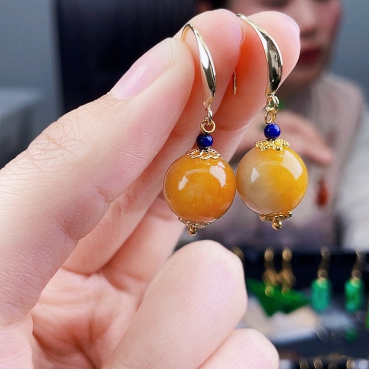 翡翠耳饰未镶嵌饰品