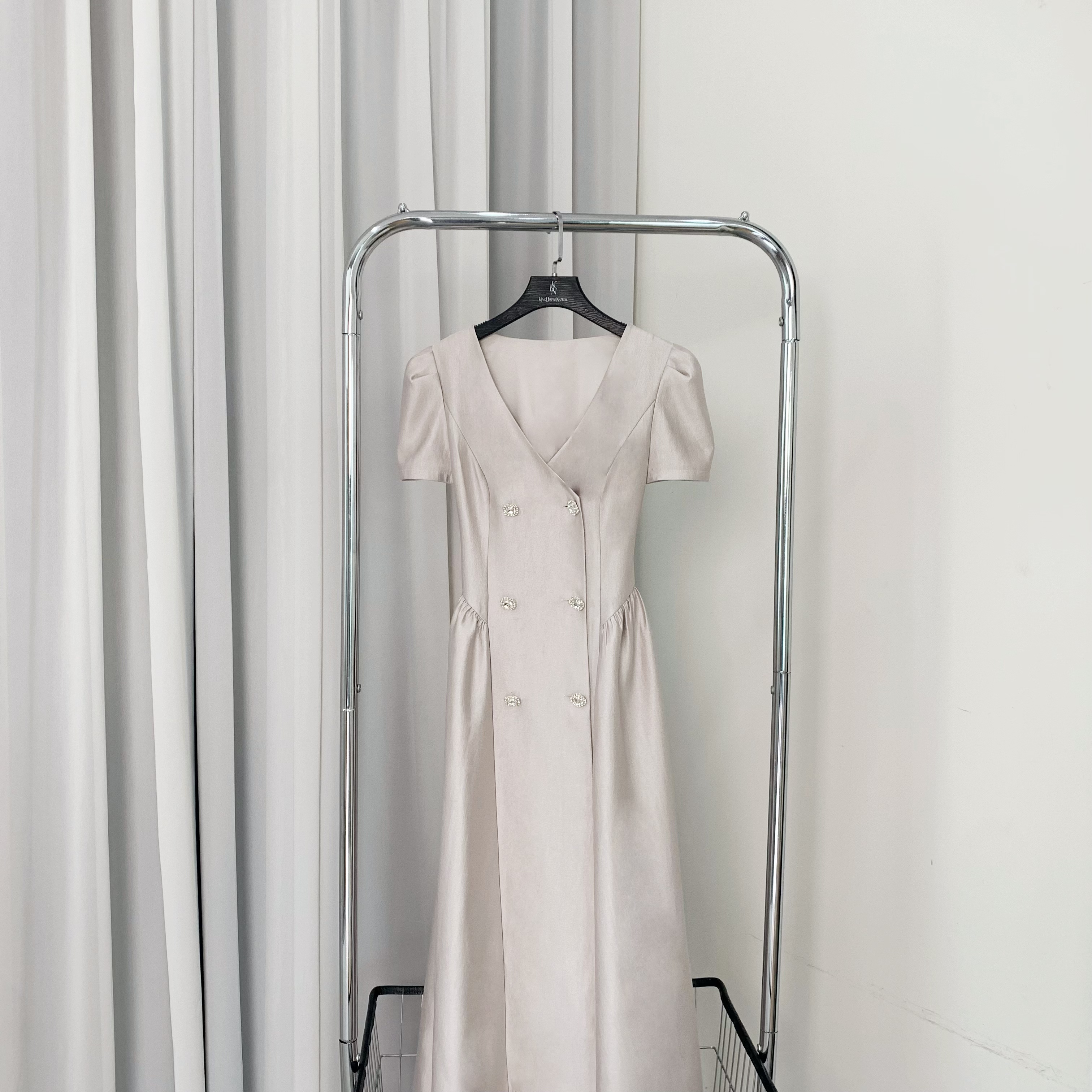 拉夏贝尔25夏季新气质时尚高级收腰显瘦连衣裙 15375 KCK