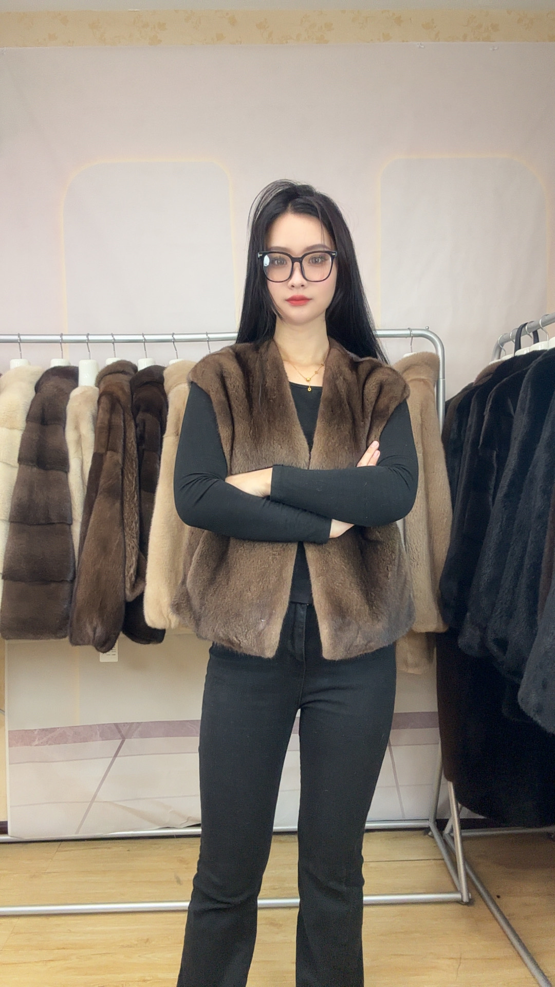 （TT）进口小母貂女士水貂马甲