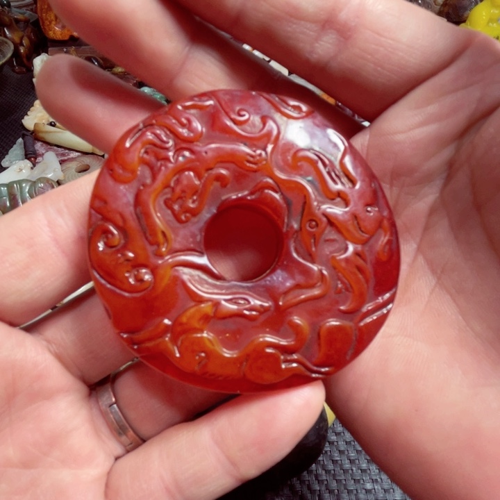 滴血莲花菩提吊坠