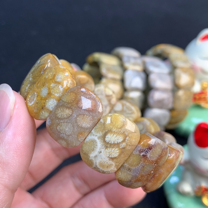 【闪购商品】硅化珊瑚（珊瑚玉）手链未镶嵌