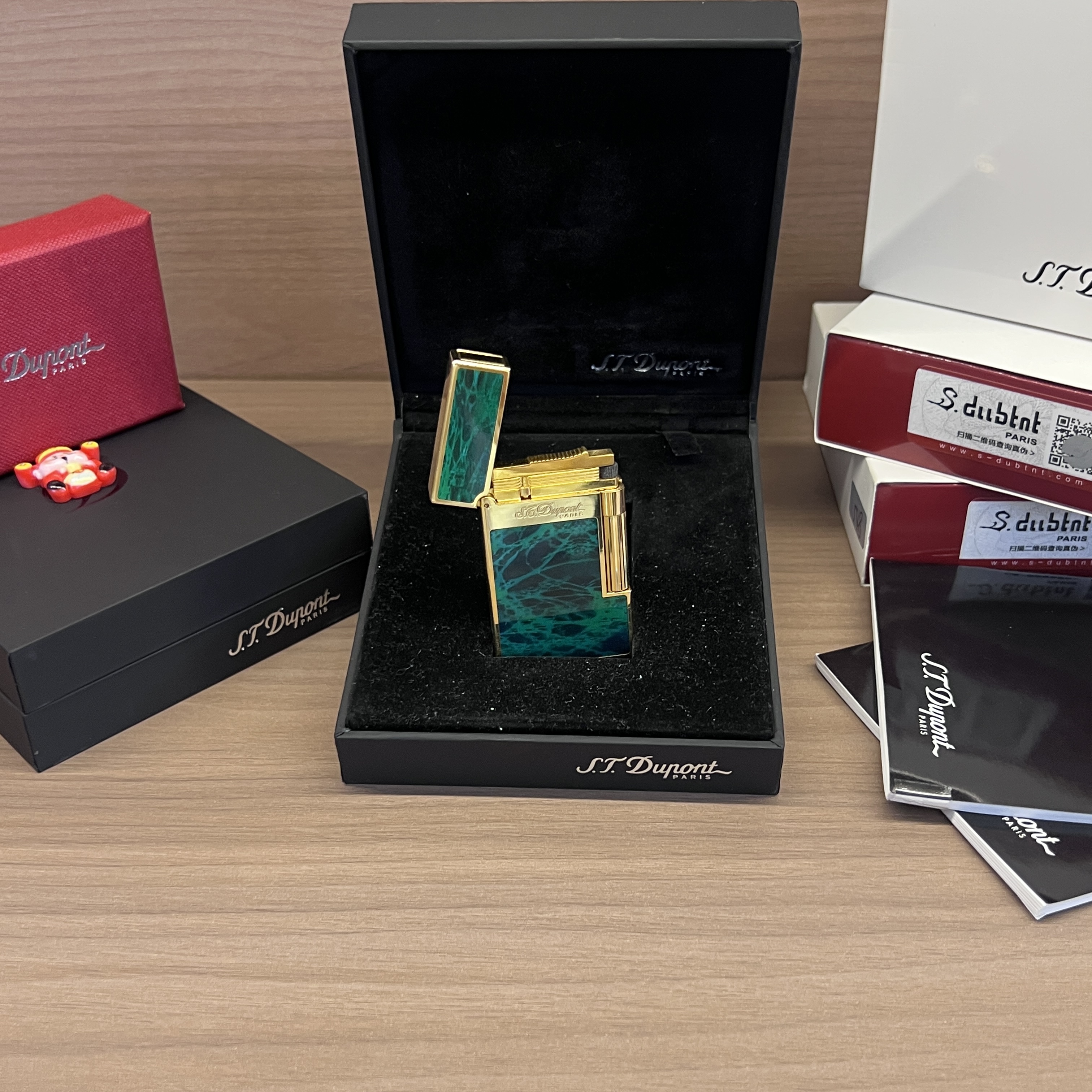 孔雀石朗声侧滑金属气体打火机高档大气适合送男士礼物