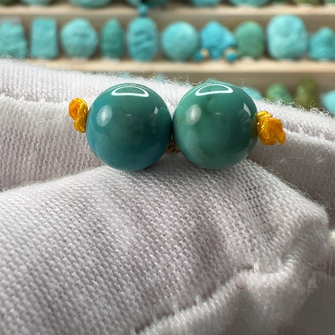 未镶嵌绿松石圆珠7.7mm