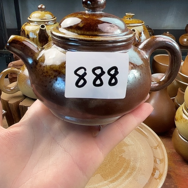 龙***形建水紫陶白泥柴烧壶