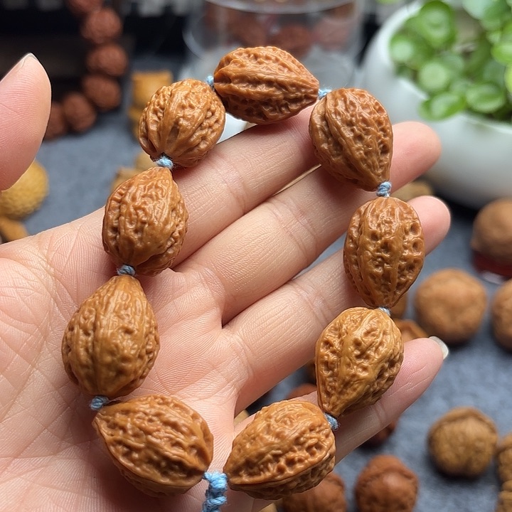 文玩核桃把件野生小核桃秋子手串1728