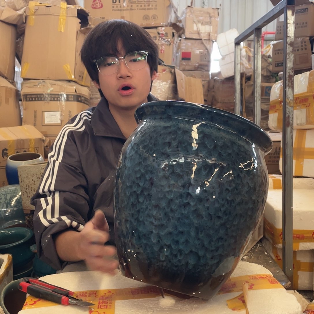 红陶宜兴紫砂花盆