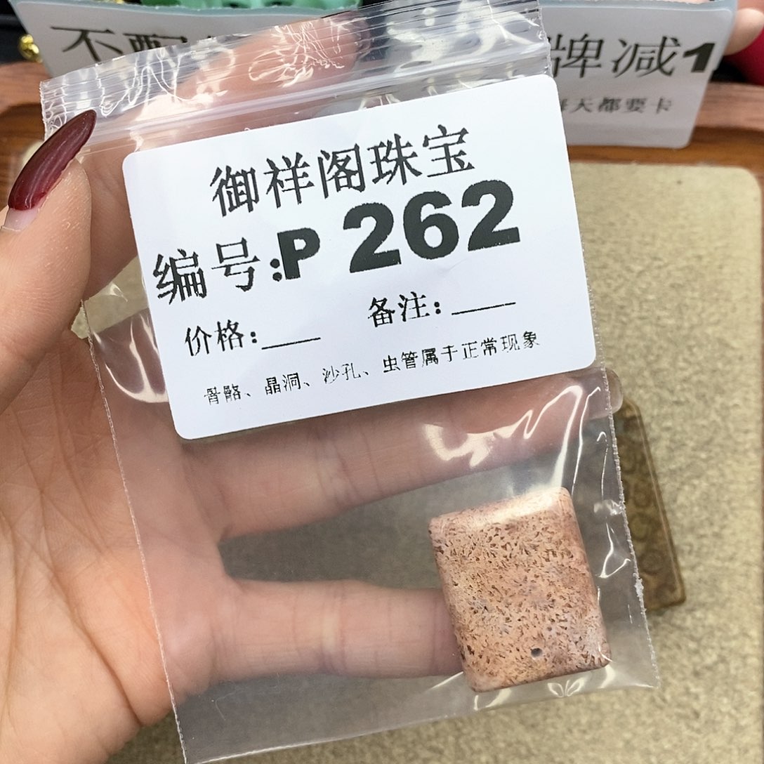 硅化珊瑚（珊瑚玉）P未镶嵌蝶*