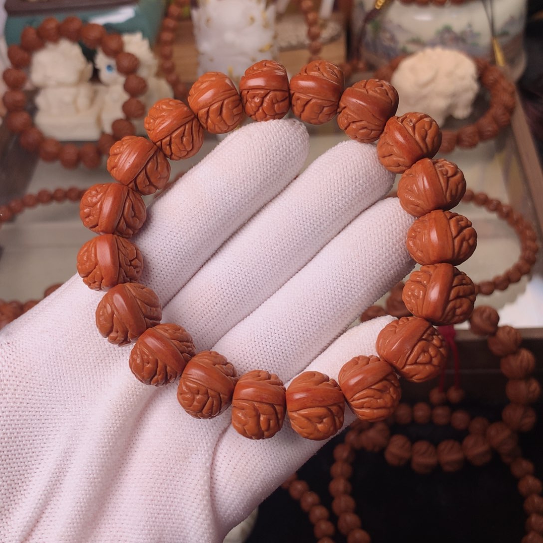 吊坠桃核荔枝手串16