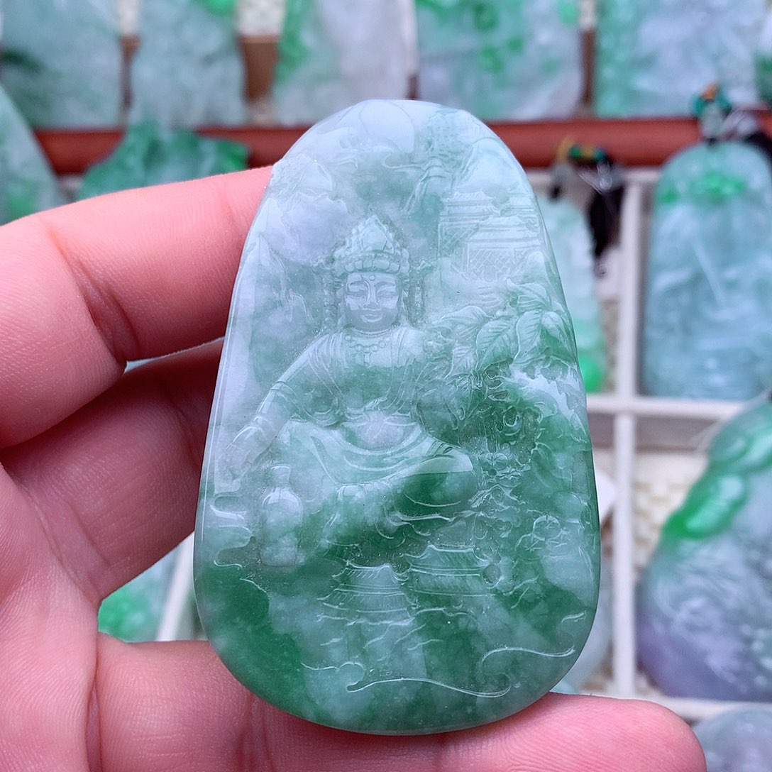 翡翠未镶嵌吊坠(不含链)