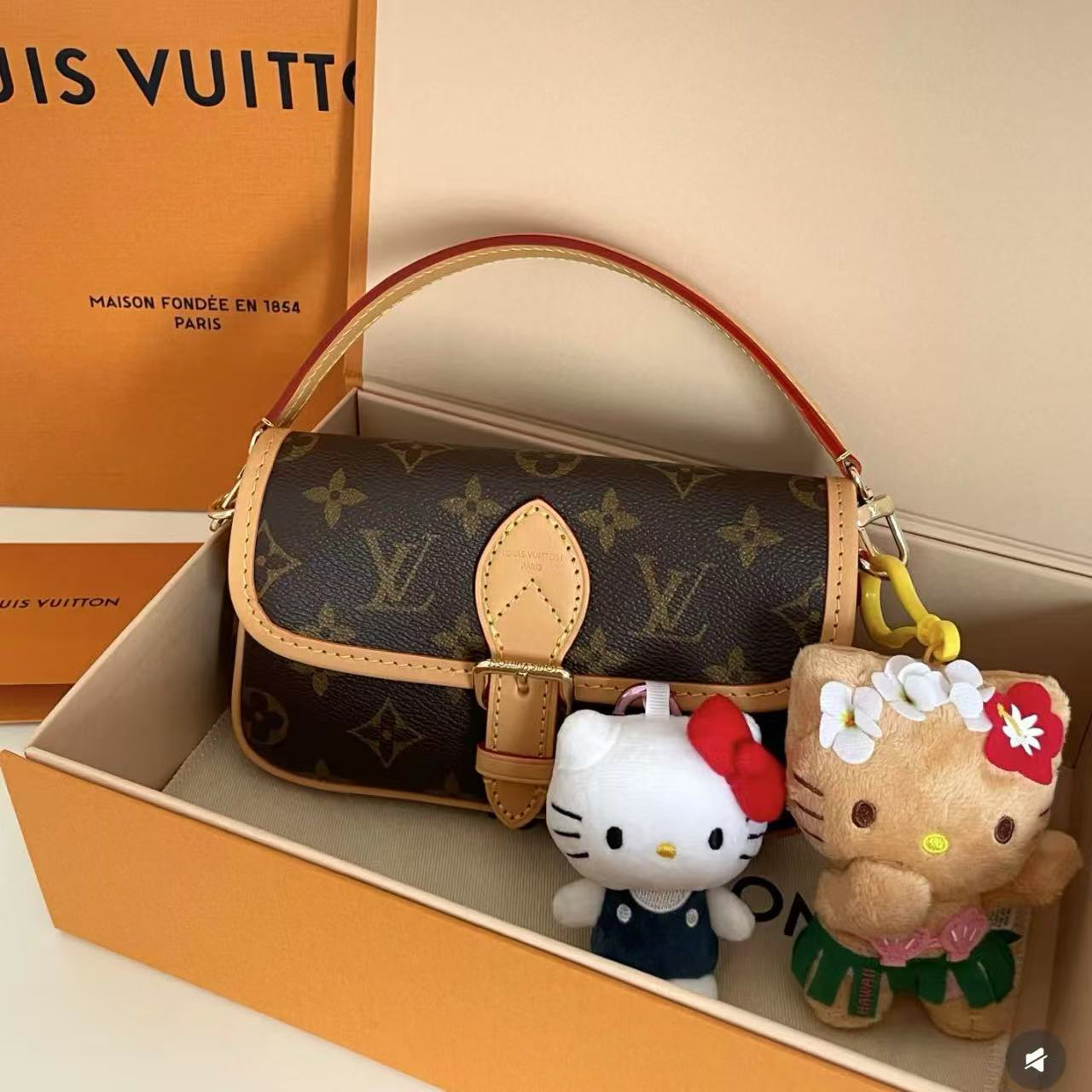 95新 LouisVuitton/路易威登 法棍nano