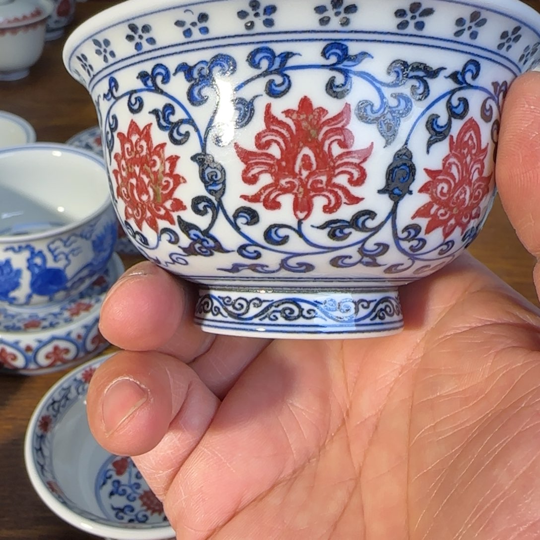 景德镇原矿釉里茶具