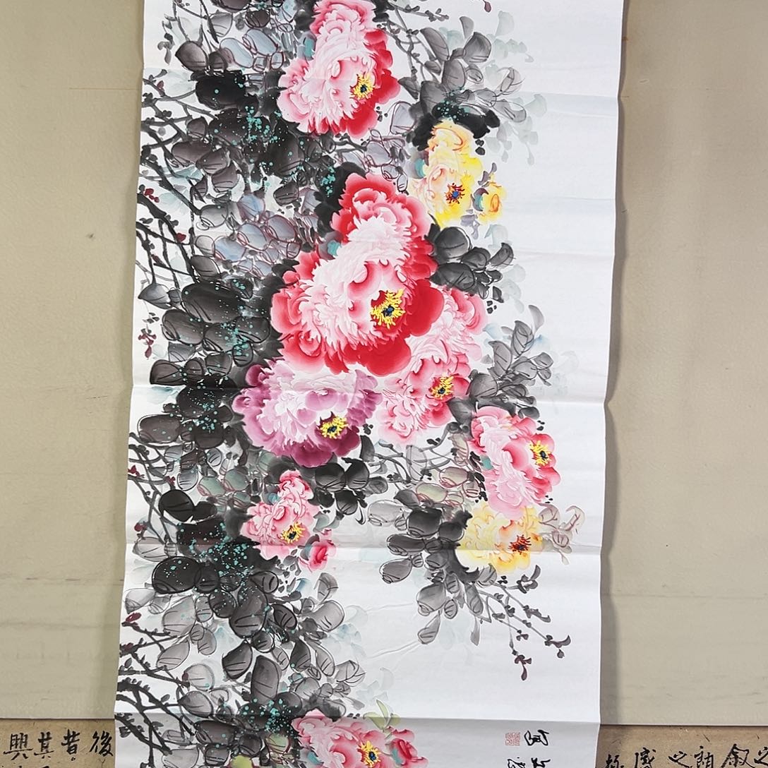 国画566 花鸟在此处飞翔也不太