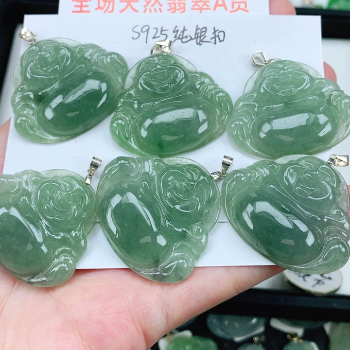 翡翠挂件银S925镶嵌多样性发其1