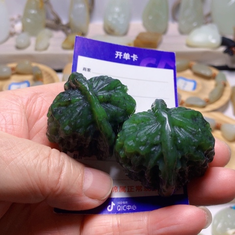 和田玉（碧玉）把件未镶嵌