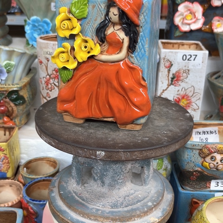 紫砂花盆粗陶材质多肉陶瓷花盆