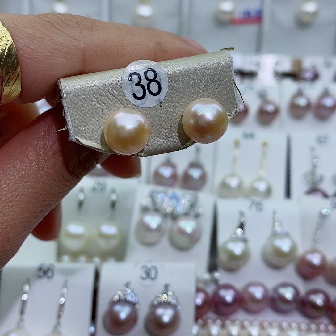 淡水珍珠银S925镶嵌吊坠(赠链)