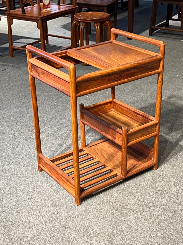 缅花茶水柜茶水架茶室住宅家具