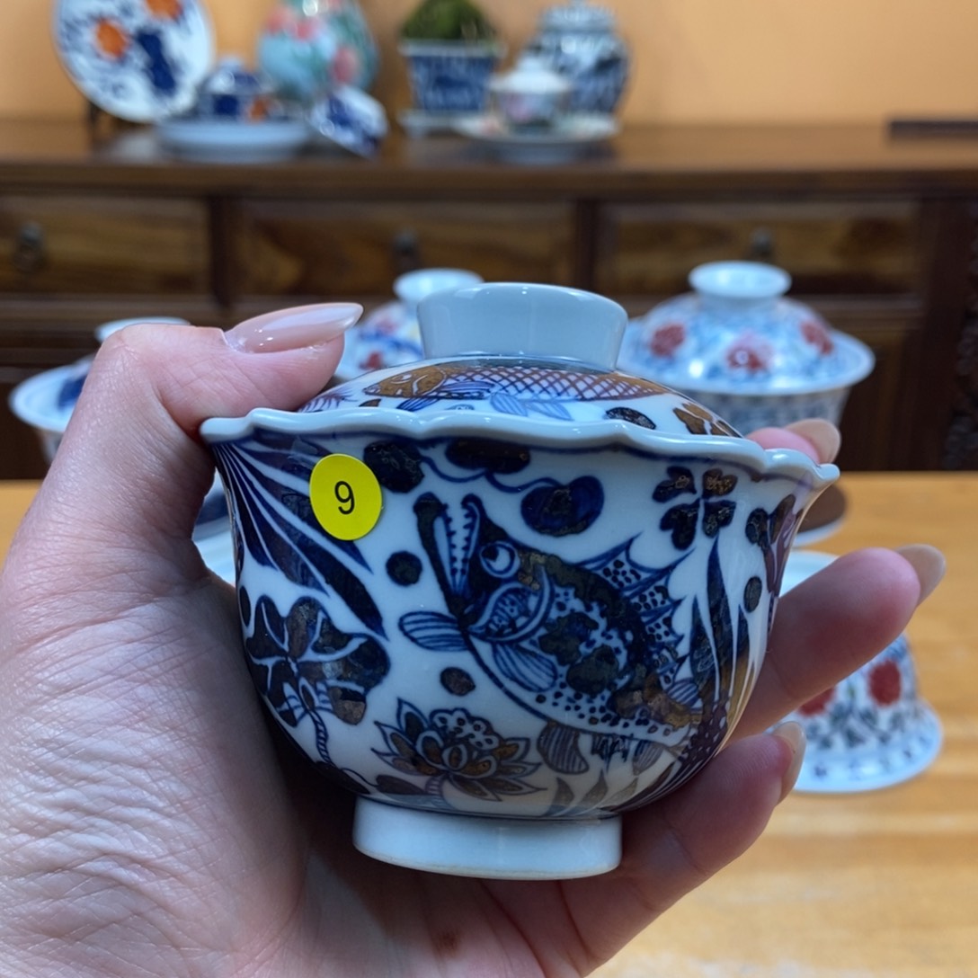 手绘现代茶具非古董